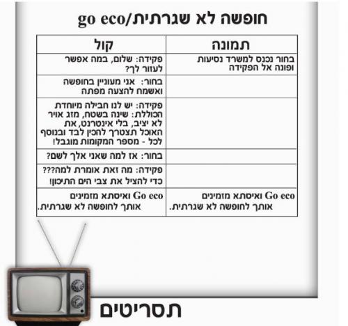 תסריט ל go eco - חווית טיול מסוג אחר